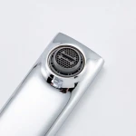 Смеситель для умывальника FRAP F1088 однорычажный с литым изливом латунный корпус хромированный крепление гайкой Ø35