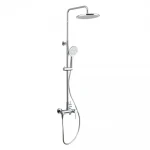 Душевая система F2488 с 3 функциями с поворотным изливом хромированная с латунным корпусом Ø35