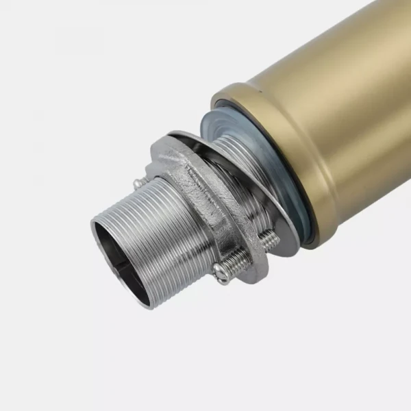 G4098-23 кухня одноваж. вис. вилив нерж. сталь гайка Ø35 (золото) {8/1}