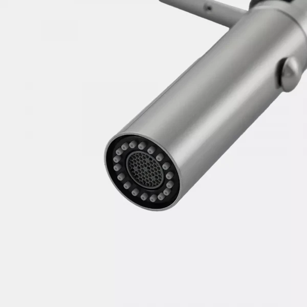 G4098-25 кухня одноваж. вис. вилив нерж. сталь гайка Ø35 (сатин) {8/1}