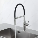 G4098-25 кухня одноваж. вис. вилив нерж. сталь гайка Ø35 (сатин) {8/1}