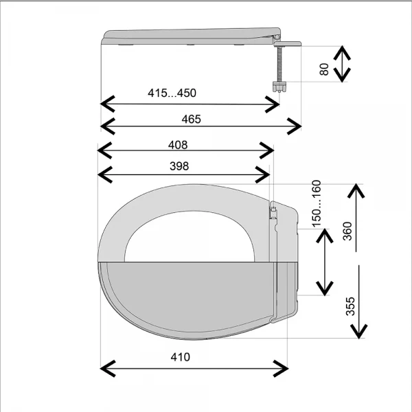 Cидіння пластикове Krono Гермес {11}