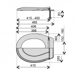Cидіння пластикове Krono Сатурн {12/11}