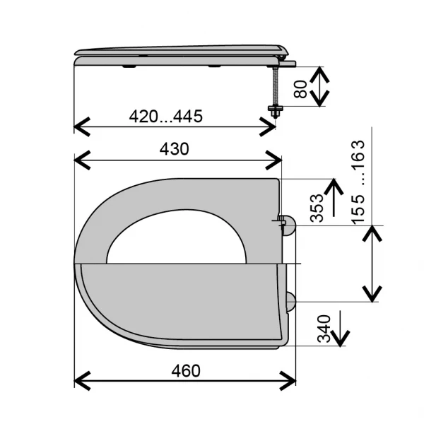Cидіння пластикове Krono Нептун аналог СУ-3 {12}