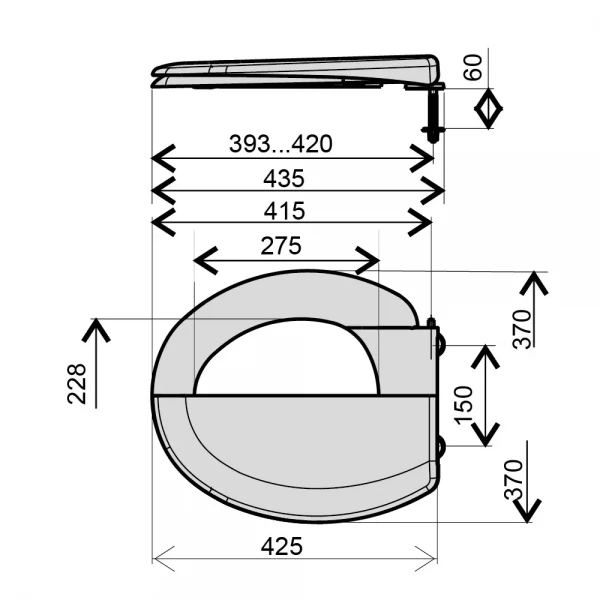 Cидіння пластикове Krono Астра аналог СУ-1 {11}