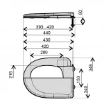 Cидіння пластикове Krono Олімпія аналог СУ-5 {12}