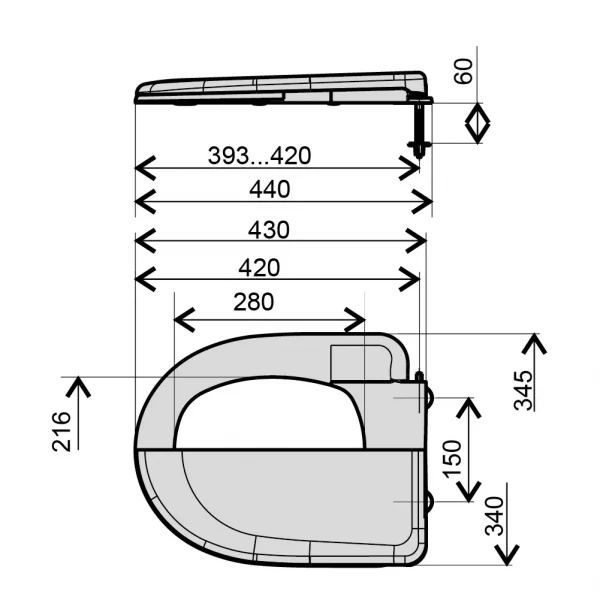Cидіння пластикове Krono Олімпія аналог СУ-5 {12}