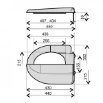 Cидіння пластикове Krono Акцент аналог СУ-6 {11/10}