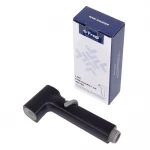 Воронка гигиеническая FRAP F022-16 с регулировкой потока черная ABS пластик