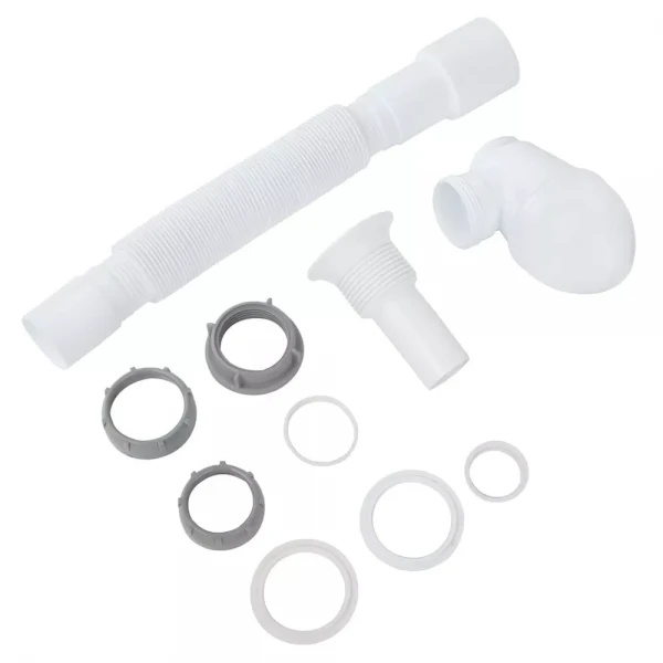 U1011 умивальник 1 1/4*32, різьб. випуск з пласт. сіткою, гофротруба 40*40/50 {45}