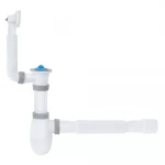 К1011 кухня 1 1/2*40, різьб. випуск, прямокутний перелив, гофротруба 40*40/50 {30}