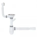 К1112 кухня 3 1/2*40, різьб. випуск, пралка, універсальний перелив, гофра 40*40/50 {25}