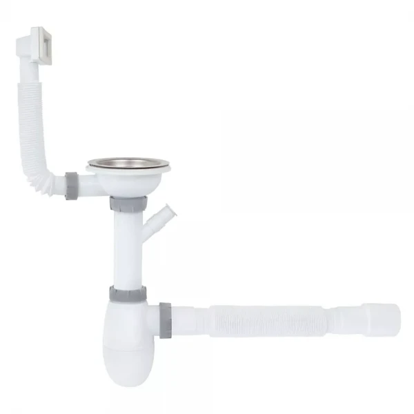 К1112 кухня 3 1/2*40, різьб. випуск, пралка, універсальний перелив, гофра 40*40/50 {25}