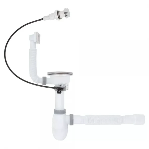 K1013SA кухня 3 1/2*40 напівавтомат, різьб. випуск, універсальний перелив, гофротруба 40*40/50 {25}