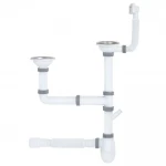 K1116D кухня 3 1/2*40, 2 різьб. випуска різнорівн., пралка, гофротруба 40*40/50 {16}