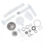 KT1117 кухня 3 1/2*40, різьб. телескоп. випуск, універсал. підкл. приладів, гофра 40*40/50 {20}