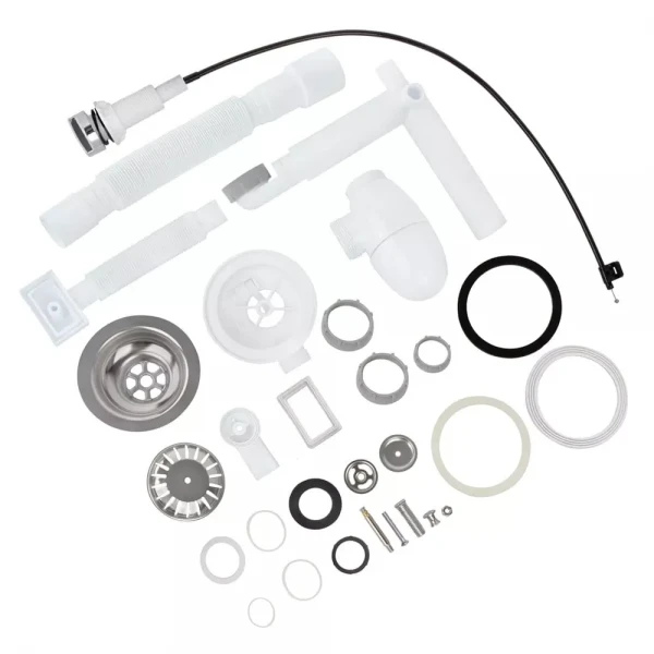 KT2119SA кухня 3 1/2*40 напівавтомат, різьб. випуск телескоп, універсал підкл. приладів і випуск {17