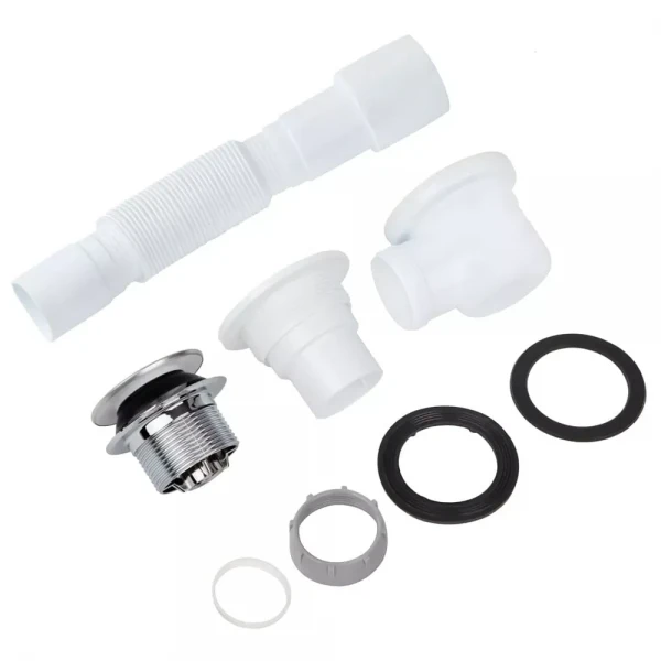 D1011K душ. піддон низький 1 1/2 Сlick-Сlack, гофротруба 40*40/50 {60