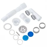 D1013 душ. піддон з ревізією 1 1/2, різьб. випуск, гофротруба 40*40/50 {45}