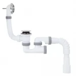 B1013K ванна з ревізією 1 1/2*40 Сlick-Сlack, перелив, гофротруба 40*40/50 {35}