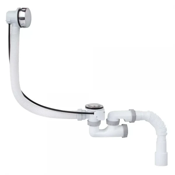 B1014SA ванна з ревізією 1 1/2*40 напівавтомат, перелив, гофротруба 40*40/50