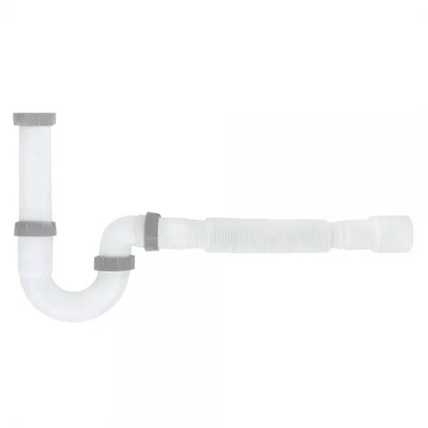 P1010 напівсифон 1 1/2*40, без випуску, прямоточний, гофротруба 40*40/50 {35}