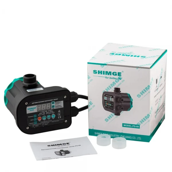 Реле давления SHIMGE PS-08 с электронной регулировкой давления для насоса до 2.2 кВт