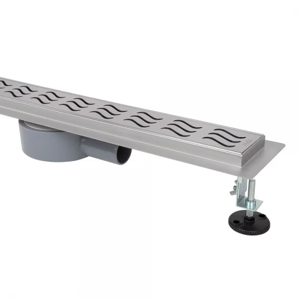 IT03-FT11/600 ITAL Душовий трап 600 мм, поворот. 360, комбін.затвор, Brushed nickel (блістер) {5/1}