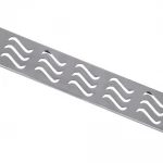 IT03-FT11/600 ITAL Душовий трап 600 мм, поворот. 360, комбін.затвор, Brushed nickel (блістер) {5/1}