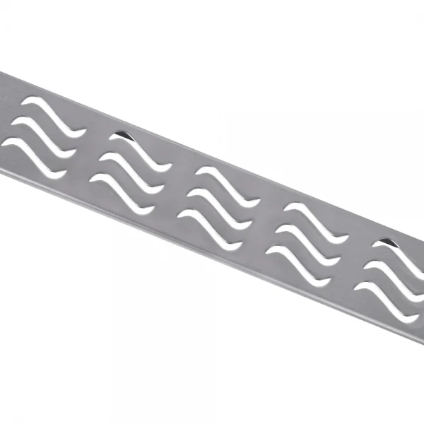 IT03-FT11/600 ITAL Душовий трап 600 мм, поворот. 360, комбін.затвор, Brushed nickel (блістер) {5/1}