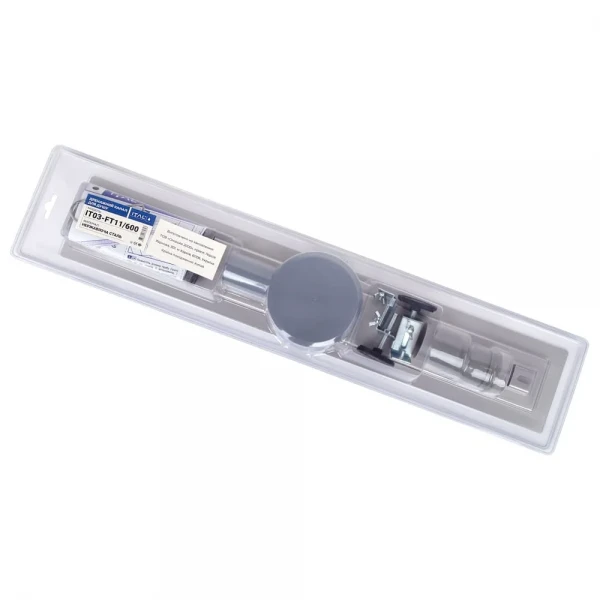 IT03-FT11/800 ITAL Душовий трап 800 мм, поворот. 360, комбін.затвор, Brushed nickel (блістер) {5/1}