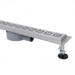 IT03-FT19/700 ITAL Душовий трап 700 мм, поворот. 360, комбін.затвор, Brushed nickel (блістер) {5/1}