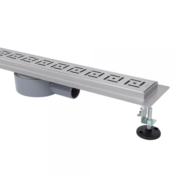 IT03-FT19/800 ITAL Душовий трап 800 мм, поворот. 360, комбін.затвор, Brushed nickel (блістер) {5/1}