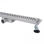 IT02-FT09/700 ITAL Душовий трап 700 мм, комбінований гідрозатвор, Brushed nickel (блістер) {5/1}