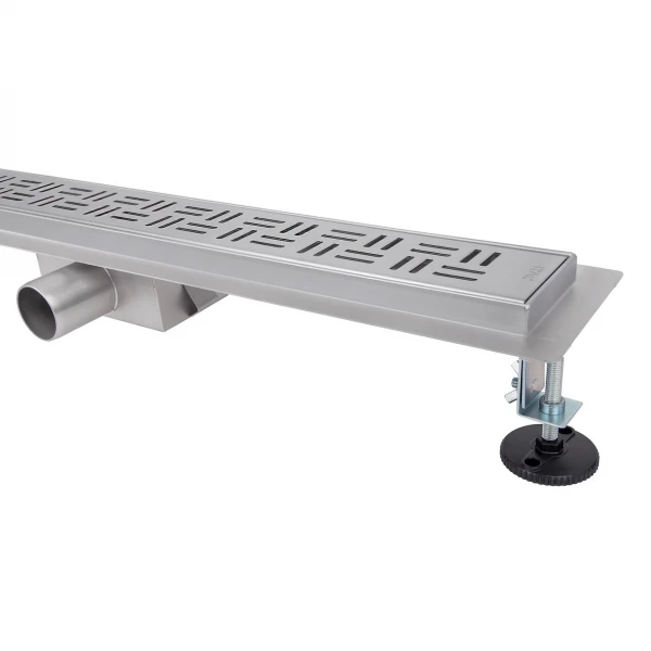 IT02-FT20/600 ITAL Душовий трап 600 мм, комбінований гідрозатвор, Brushed nickel (блістер) {5/1}