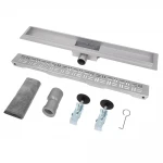 IT02-FT20/600 ITAL Душовий трап 600 мм, комбінований гідрозатвор, Brushed nickel (блістер) {5/1}