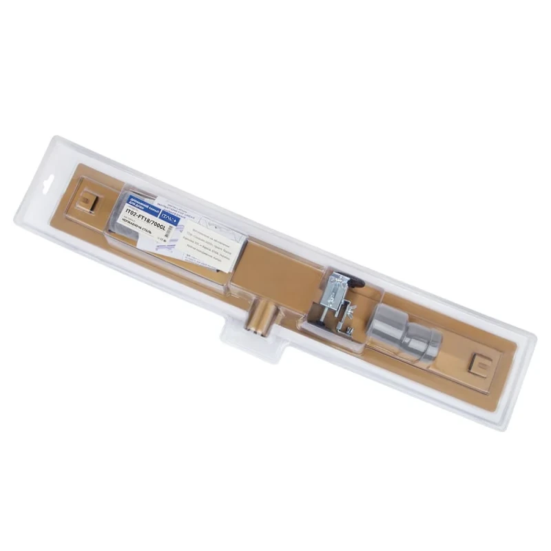 Трап для душа ITAL IT02-FT18/700 700 мм Brushed Gold с комбинированным гидрозатвором