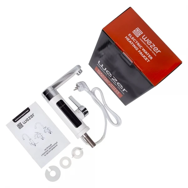 Проточник SDR-H11T умивальник поворот. вилив гайка (3,3 кВт + датчик темп. {10/1}