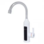 Проточный водонагреватель WEZER SDR-A11T 3.3 кВт однорычажный с высоким поворотным изливом и датчиком температуры крепления гайкой