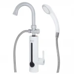 Проточный водонагреватель WEZER SDR-B8TR 3.3 кВт с датчиком температуры с поворотным изливом с термопредохранителем с душем