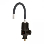 Проточный водонагреватель WEZER SDR-G05T-Black 3.0 кВт с поворотным гибким изливом и датчиком температуры