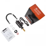 Проточный водонагреватель WEZER SDR-G05T-Black 3.0 кВт с поворотным гибким изливом и датчиком температуры