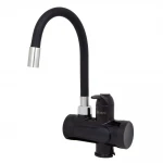 Проточный водонагреватель WEZER SDR-G15T-Black 3.0 кВт с поворотным гибким изливом и датчиком температуры