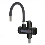 Проточный водонагреватель WEZER SDR-G15T-Black 3.0 кВт с поворотным гибким изливом и датчиком температуры