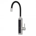 Проточный водонагреватель WEZER SDS-G9TC 3.3 кВт с гибким изливом из нержавеющей стали с датчиком температуры и ступенчатой ​​регулировкой температуры