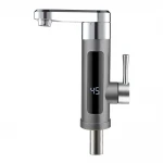 Проточный водонагреватель WEZER SDR-H16T-Grey 3.3 кВт с поворотным изливом и датчиком температуры крепления гайкой