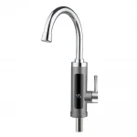 Проточный водонагреватель WEZER SDR-A16T 3.3 кВт однорычажный с высоким поворотным изливом и датчиком температуры крепления гайкой