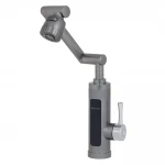 Проточный водонагреватель WEZER SDR-F16T 3.3 кВт однорычажный с высоким поворотным разноуровневым изливом и датчиком температуры крепления гайкой