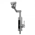 Проточный водонагреватель WEZER SDR-F16T 3.3 кВт однорычажный с высоким поворотным разноуровневым изливом и датчиком температуры крепления гайкой