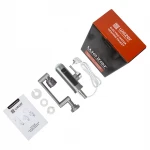 Проточный водонагреватель WEZER SDR-F16T 3.3 кВт однорычажный с высоким поворотным разноуровневым изливом и датчиком температуры крепления гайкой